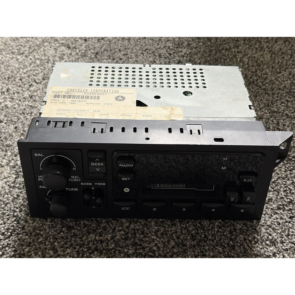 Dodge Chrysler Jeep Cassette AM/FM Radio PO4858531 Cassette Deck Vintage Part